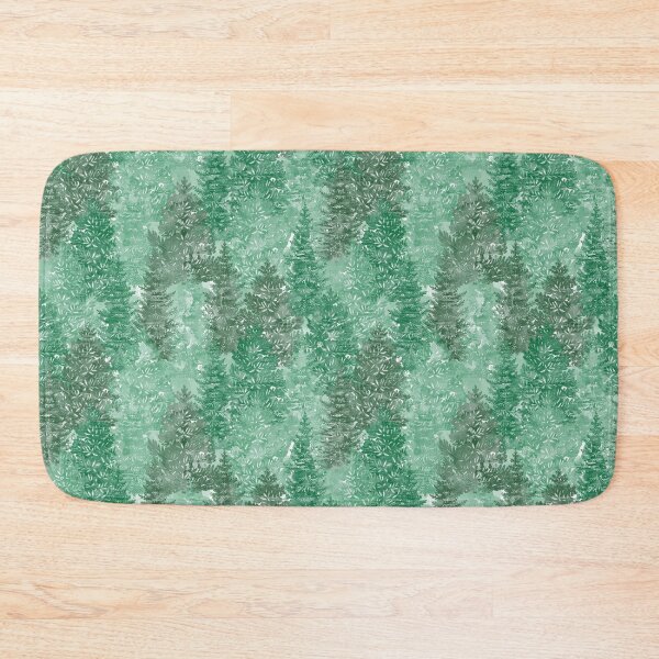 Item preview, Watercolor Summer Conifer Forest Pattern - Green designed and sold by WickedRefined - Nicole Demereckis.