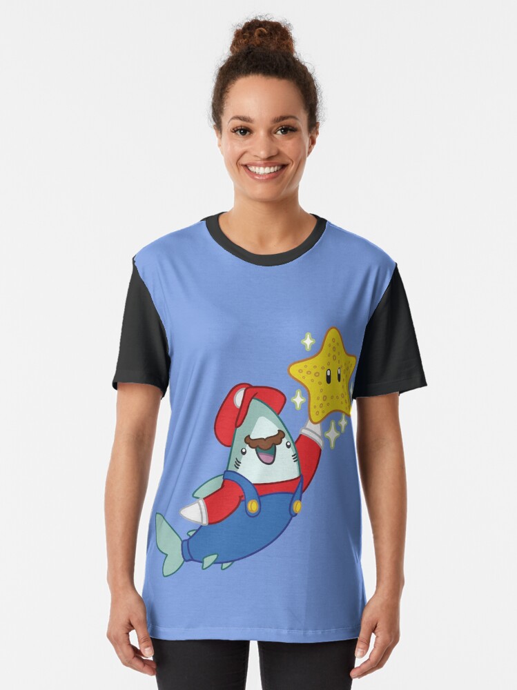 Alternate view of GamerShark // MAR10 Shark Graphic T-Shirt