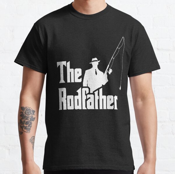 The Rodfather. Funny Fishing design for Fisherman' Men's T-Shirt