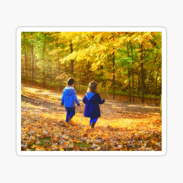 Item preview, Fun Walking in the Leaves designed and sold by Yannik Hay.