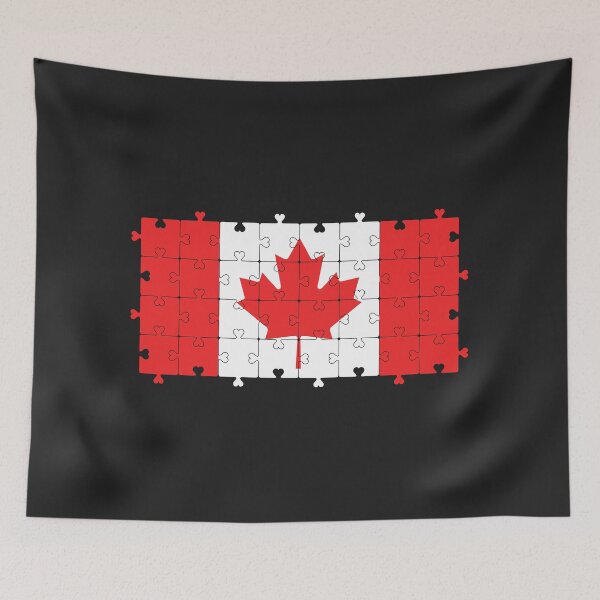 Item preview, Autism Heart Jigsaw Puzzle of Canadian Flag  designed and sold by Chakibalami.
