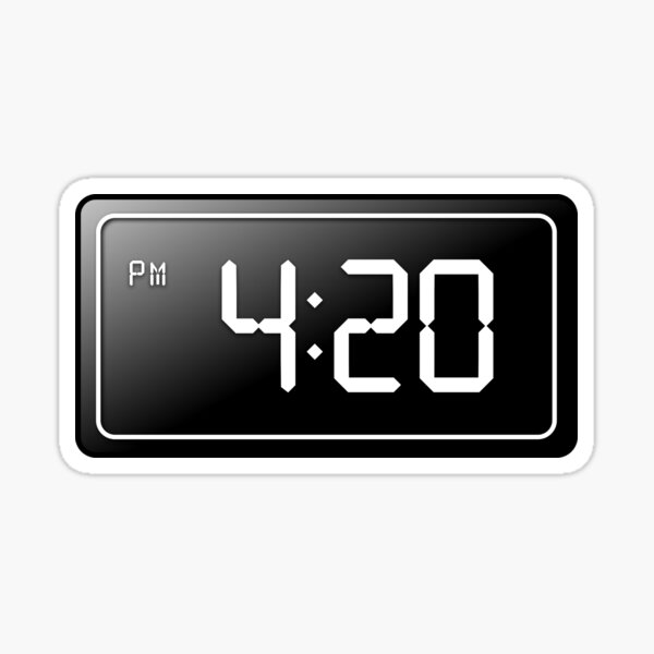 "420" Sticker for Sale by AlienStickers Redbubble