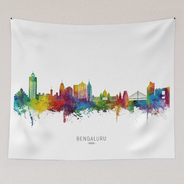 Item preview, Bengaluru Skyline India Bangalore designed and sold by ArtPrints.