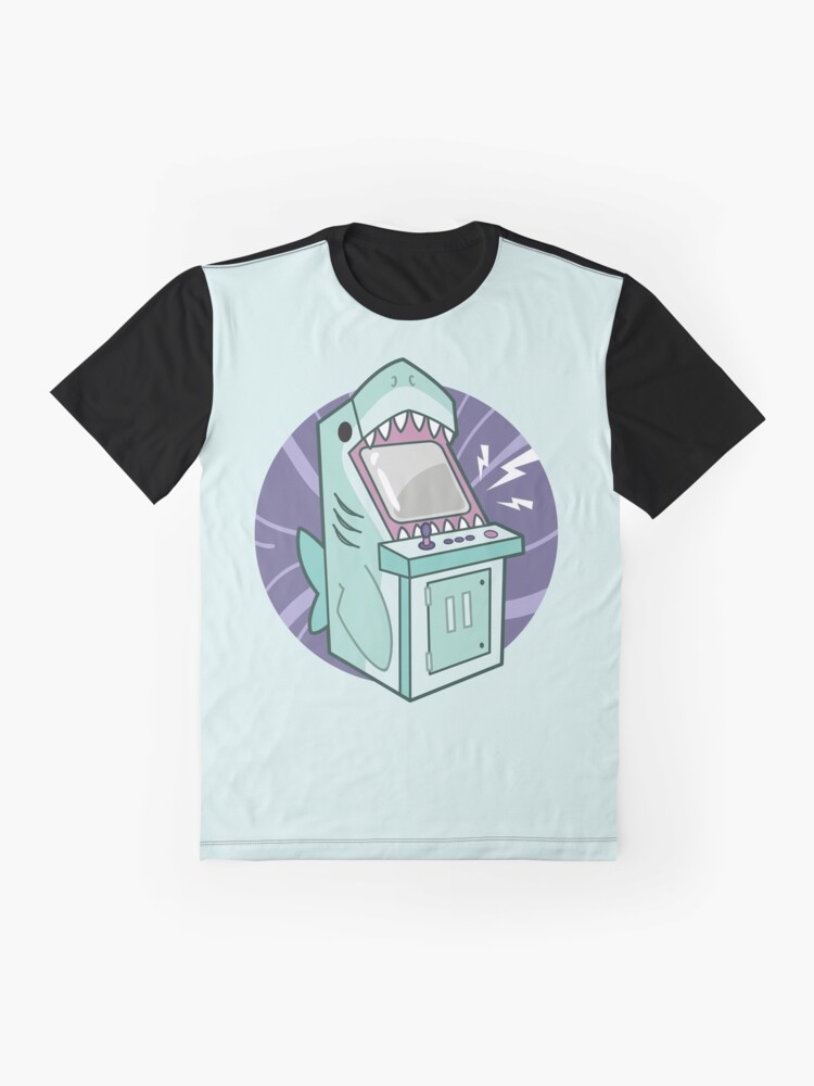 Alternate view of Sharkade Machine Graphic T-Shirt