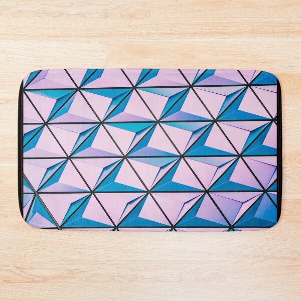 Item preview, Abstract Geometric Pink and Blue Triangle Pattern designed and sold by Green Corner.