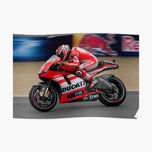 Nicky Hayden à Laguna Seca Poster