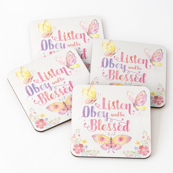 Item preview, Listen, Obey and be Blessed Butterfly designed and sold by Good News Gifts.