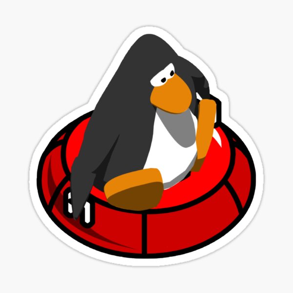 Club Penguin Hello Sticker for iOS & Android