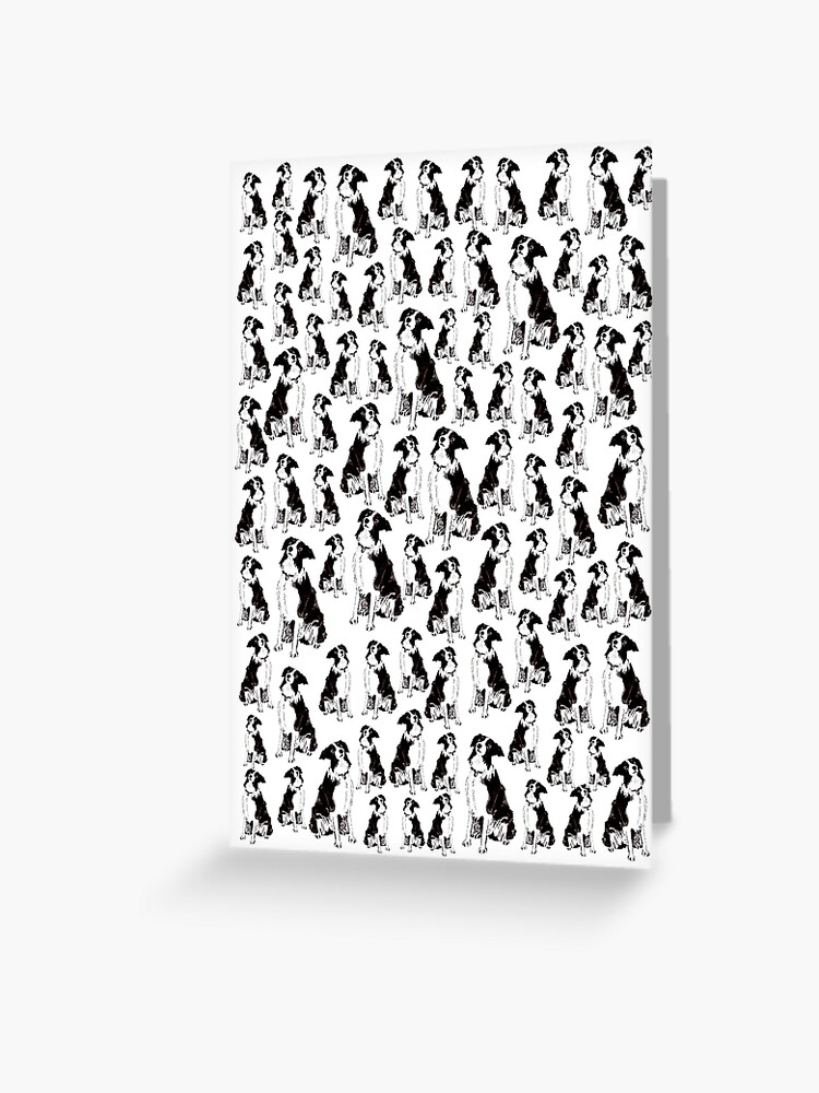 Thumbnail 1 of 2, Greeting Card, Border Collies Galore - Blank Greeting Card designed and sold by EuniceWilkie.