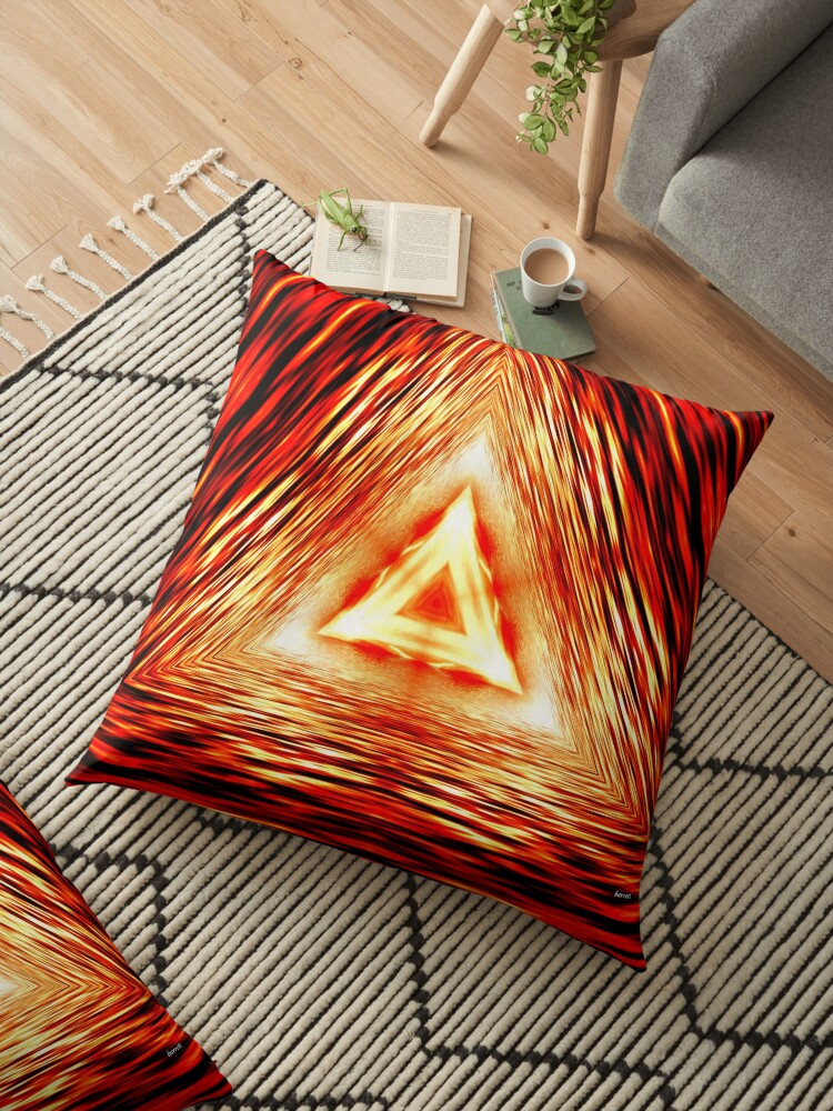 triangle floor pillow