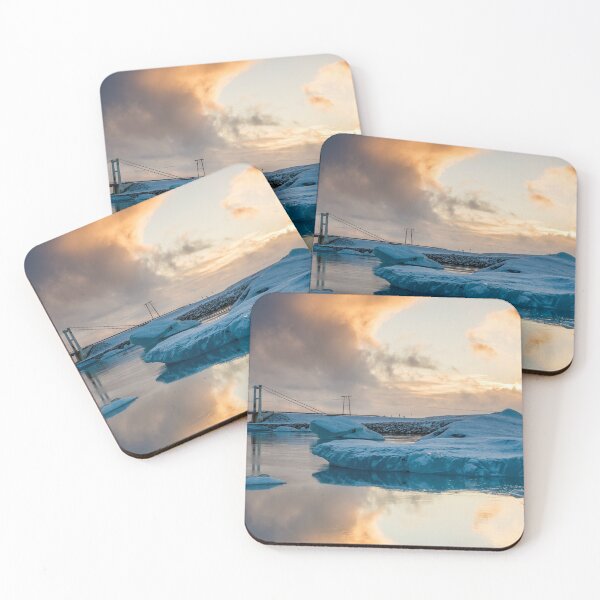 Item preview, Iceland: bridge, iceberg and sunset in the Glacier Lagoon designed and sold by VadimK.