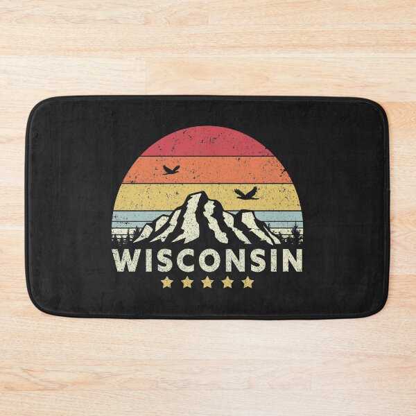 Item preview, Wisconsin Print. Retro Style WI, USA Graphic designed and sold by PackAPunch.