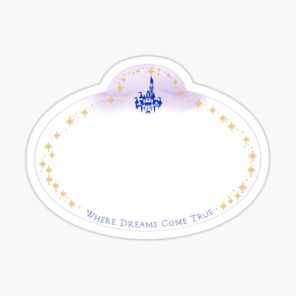 Disney Name Tag Template