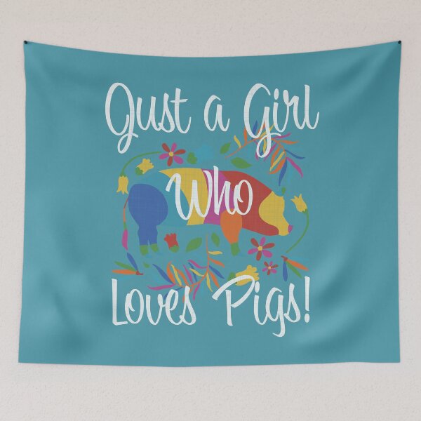 Item preview, Just a Girl who Loves Pigs designed and sold by YELLOWCITY806.