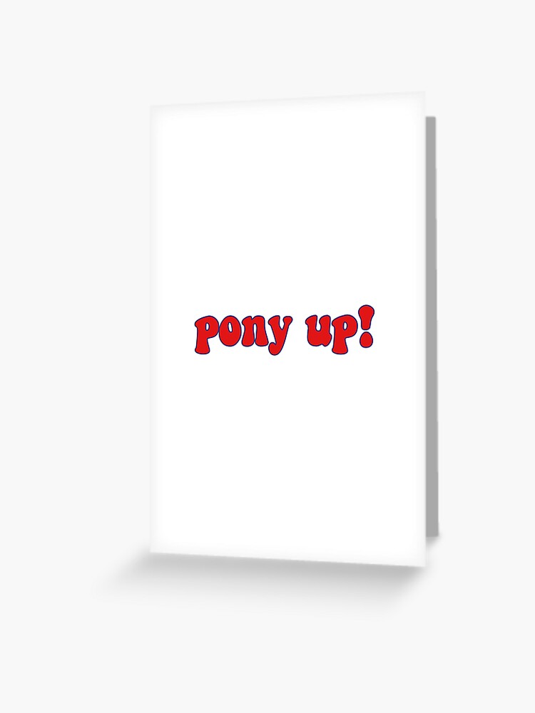 Pony Up Smu Greeting Card By Katesuzanne Redbubble