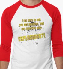 EXPLOSIONS?! Men's Baseball ¾ T-Shirt