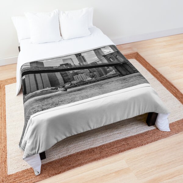 Brooklyn Bridge B&W Comforter