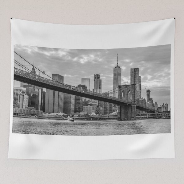 Item preview, Brooklyn Bridge B&W designed and sold by Simpsonwildlife.