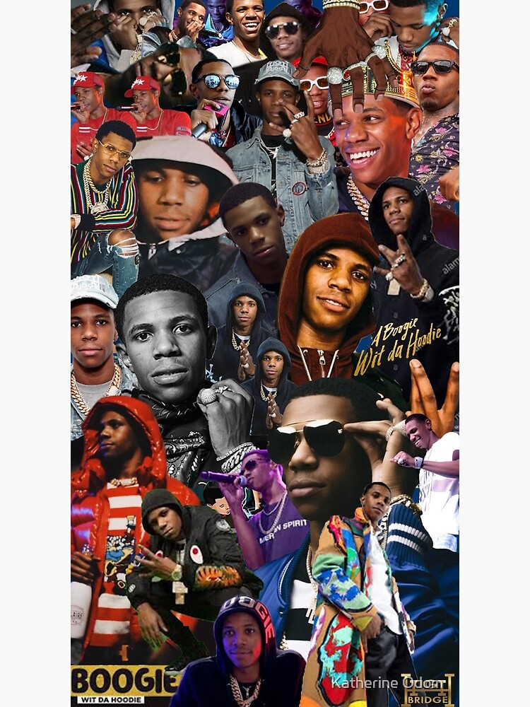 A Boogie Wit Da Hoodie Collage Postcard By Skidd Design Redbubble