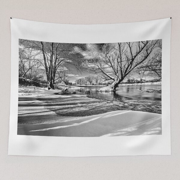 Item preview, Winter River B&W designed and sold by Simpsonwildlife.