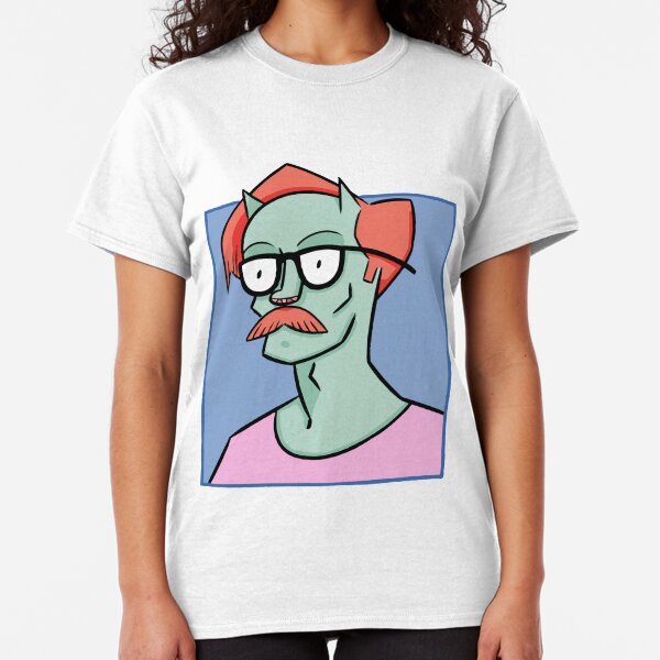 Cat Dude - Blue Classic T-Shirt
