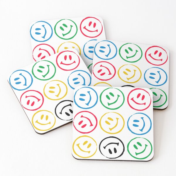 Item preview, Coloured Smiley Face Pattern designed and sold by IceyDel.