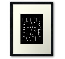 "Black Flame Candle (White)" Throw Pillows by Hannah Aungst | Redbubble