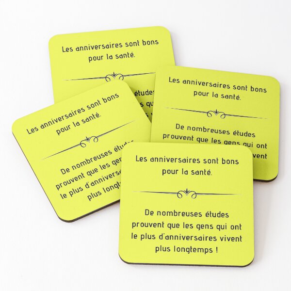Aperçu de l'œuvre Les anniversaires sont bons pour la santé... créée et vendue par ZAMSHOP972.