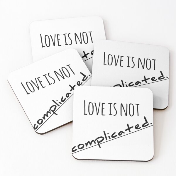 Item preview, Love is not complicated designed and sold by J+J Photography.