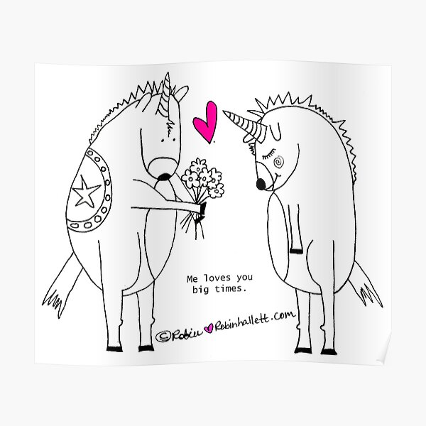 Unicorns in Love Poster
