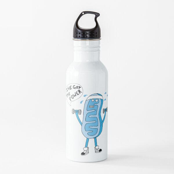 Funny Mitochondria - I've Got The Power of Biology Water Bottle