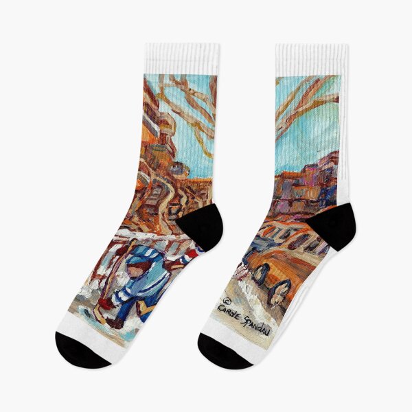 Item preview, MONTREAL WINTER SCENES HOCKEY ON DEBULLION CANADIAN ART CAROLE SPANDAU designed and sold by Carole  Spandau.