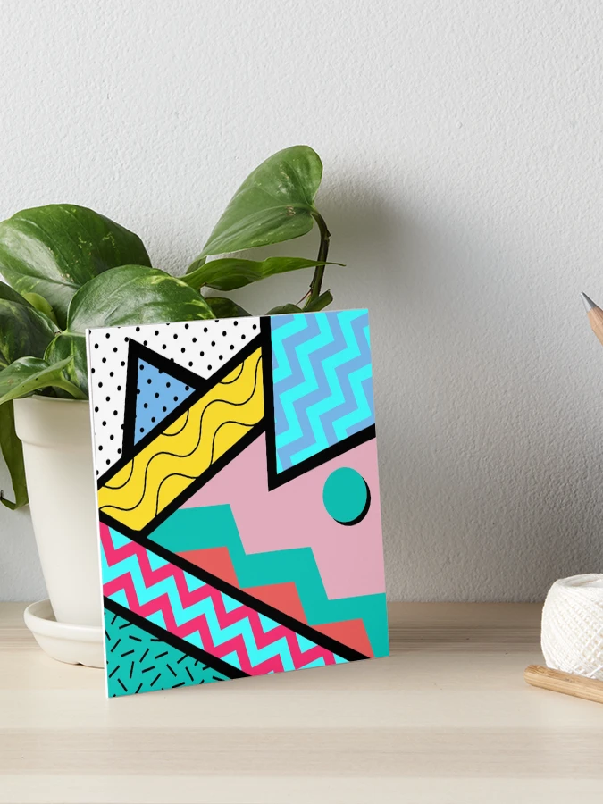 80s Memphis design Zigzag Pattern