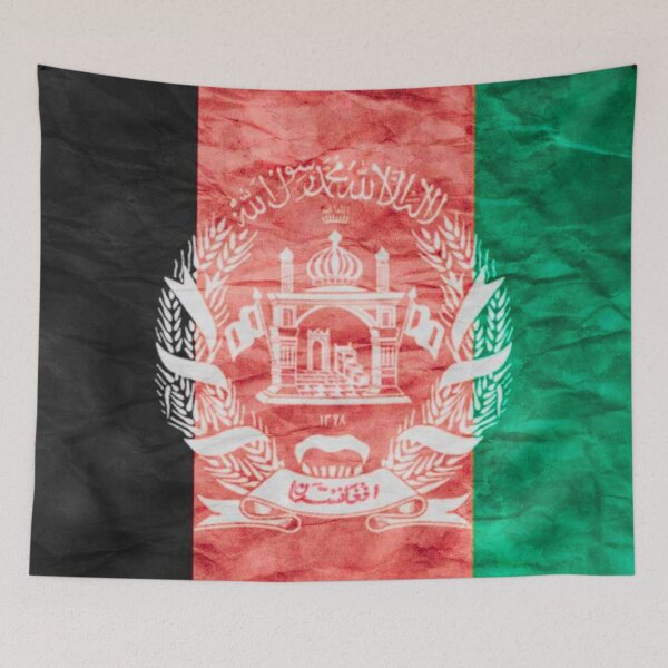 Item preview, Afghanistan World Flag Distressed designed and sold by willybadu.