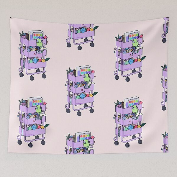 Item preview, Lavender Craft Cart designed and sold by mintiiluna.