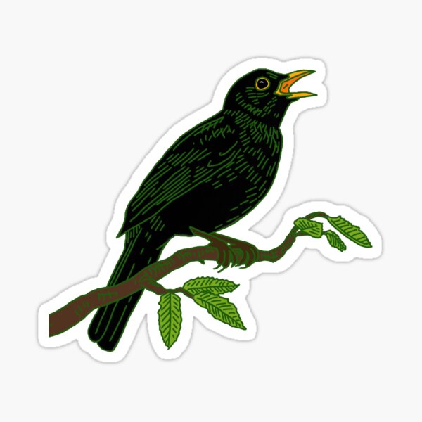 Item preview, Blackbird's song designed and sold by Bird-Related.