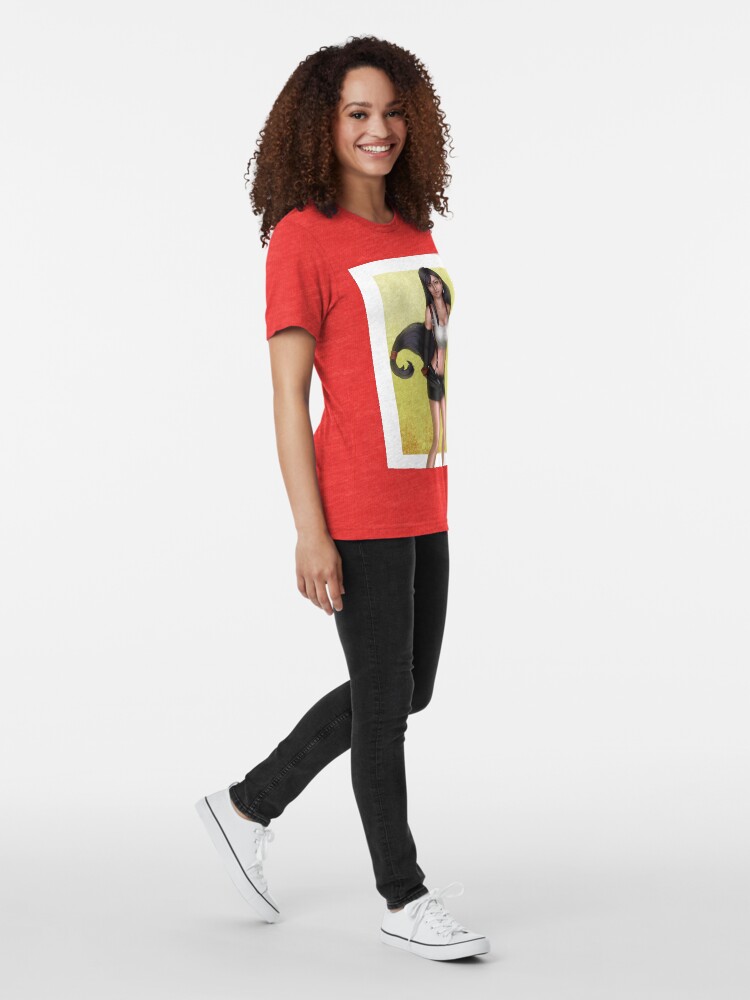 Alternate view of Yellow Victory Pose Tri-blend T-Shirt