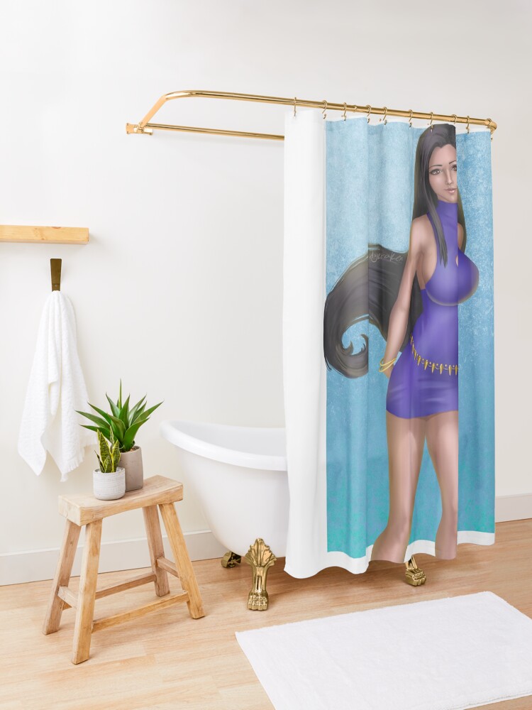 Alternate view of Blue Dress Shower Curtain