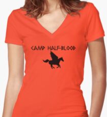 Camiseta entallada de cuello en V Campamento mestizo