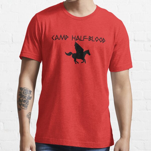 Youth Camp Half-Blood Short Sleeve T-shirt-Red-XL 