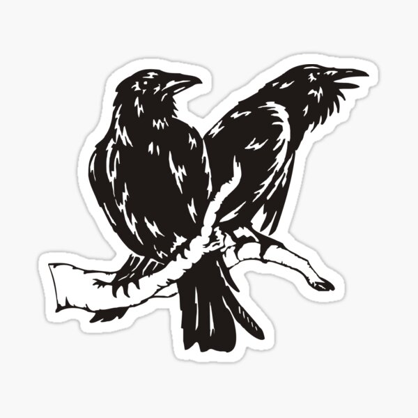Hugin and Munin Sticker