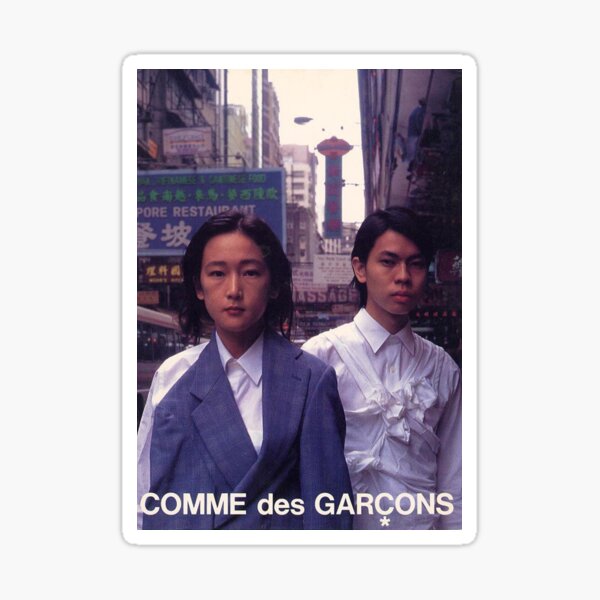 comme des garcons advert print Sticker