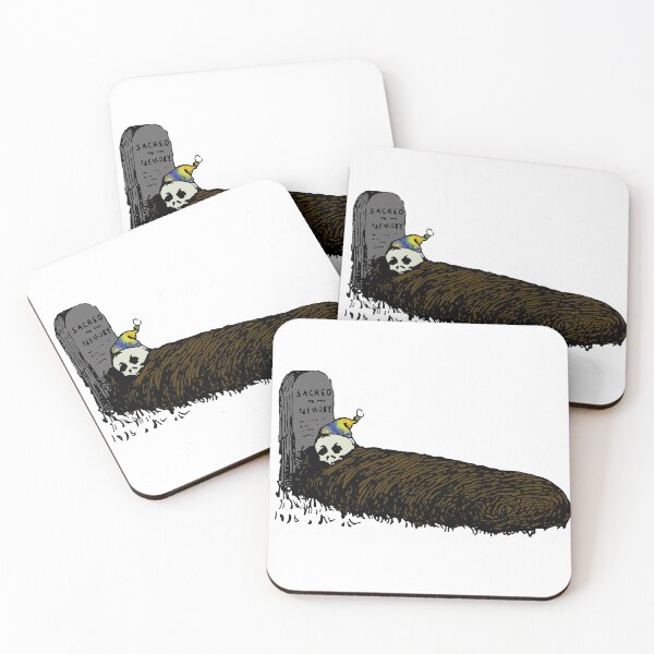 Item preview, Death Bed Grave Sticker designed and sold by Organic Creeps.