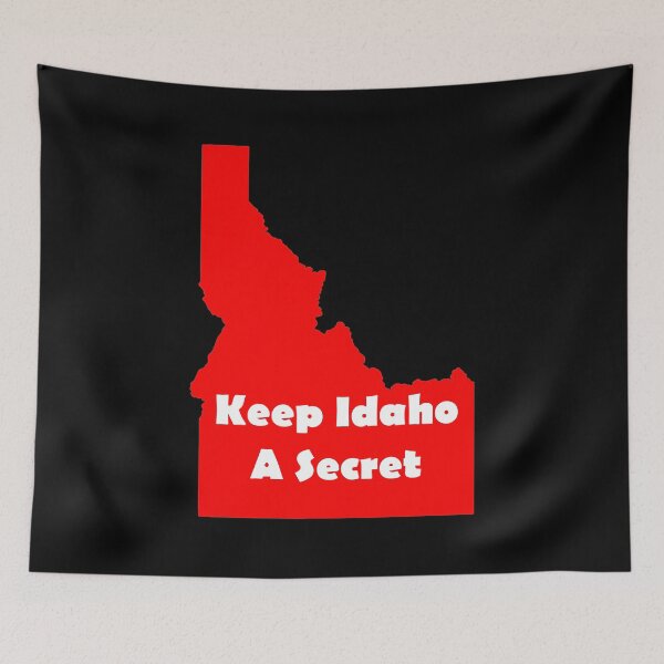 Item preview, Keep Idaho a secret - red designed and sold by ScapegoatPrints.