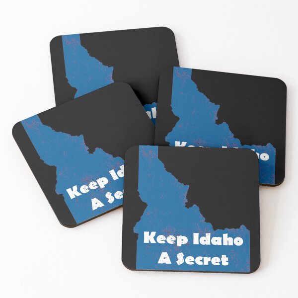 Item preview, Keep Idaho a secret - blue - grunge designed and sold by ScapegoatPrints.