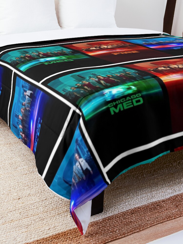 Alternate view of Chicago fire med PD Chicago one Comforter