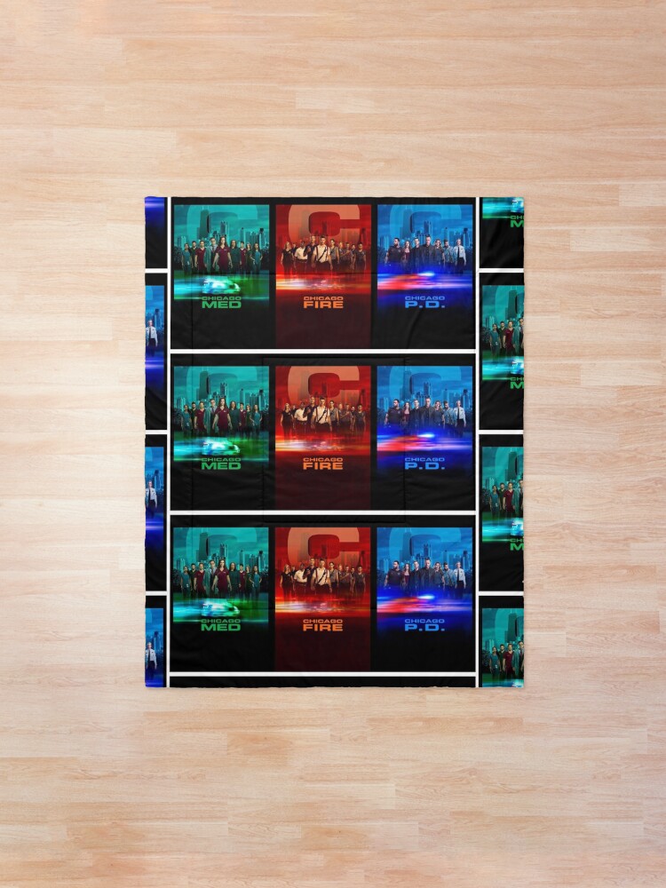 Alternate view of Chicago fire med PD Chicago one Comforter