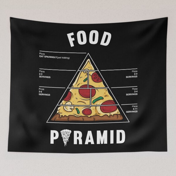 Item preview, Food Pyramid Pizza designed and sold by SxedioStudio.