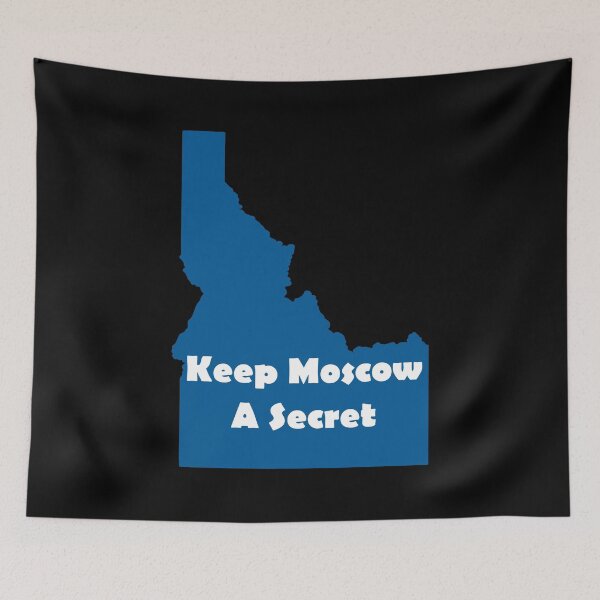 Item preview, Keep Moscow a secret - blue designed and sold by ScapegoatPrints.