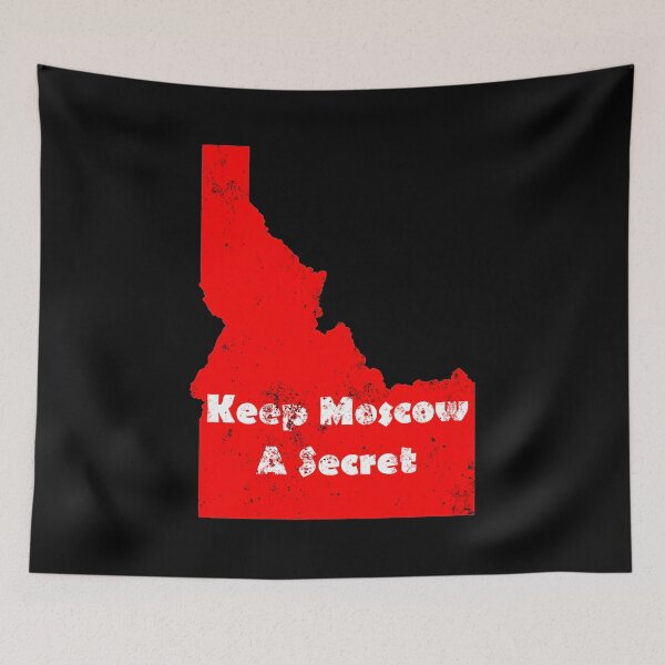 Item preview, Keep Moscow a secret - red grunge designed and sold by ScapegoatPrints.